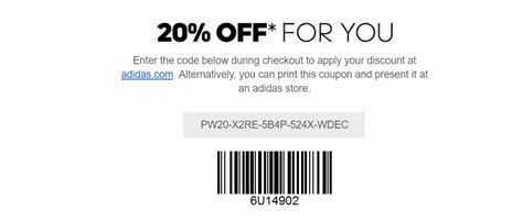 Adidas promo code 20 off